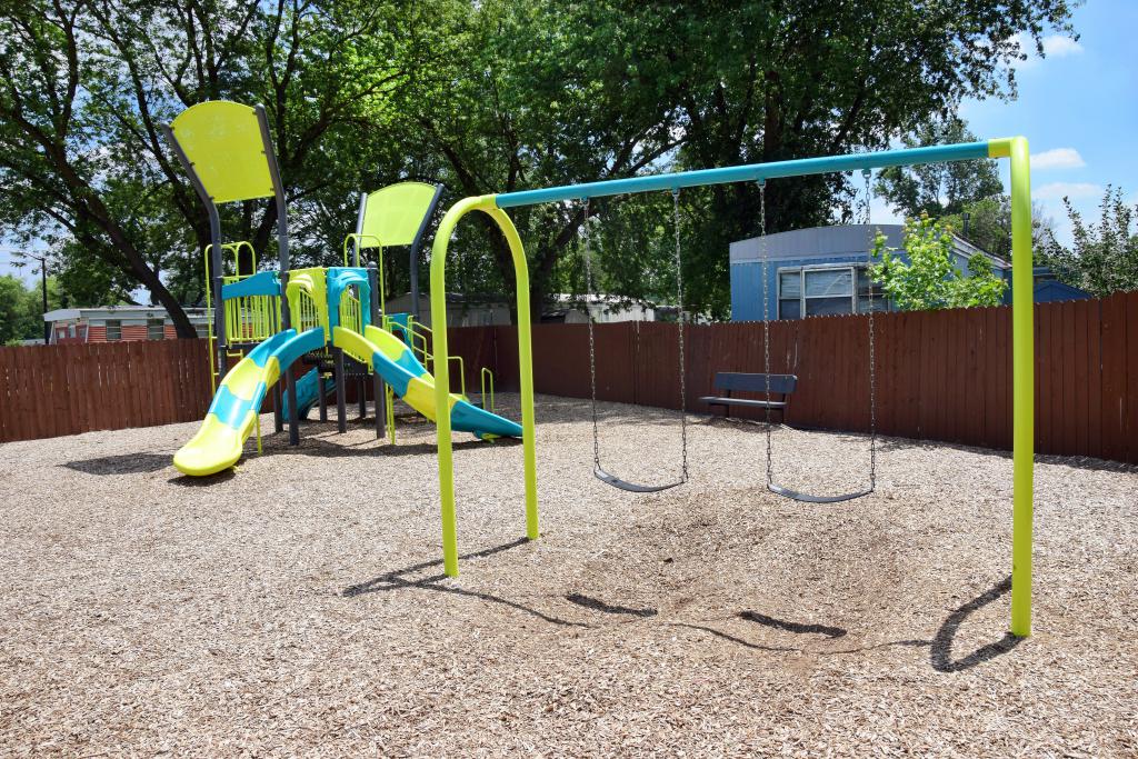 Discover the Best Manufactured Home Communities near Canton - Sherwood%20Village%20playground%20in%20Canton%20MI