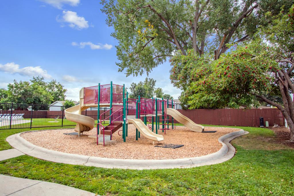 Playground at one of our popular Denver manufactured home community - Find affordable housing Denver