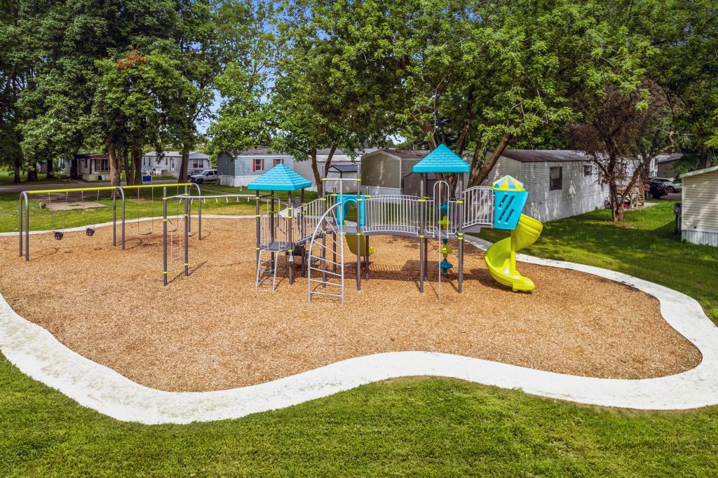 the playground at Cedarwood Trails in Fort Wayne IN