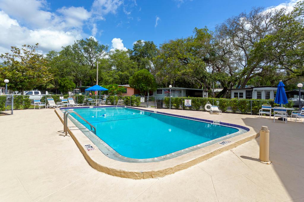 Chalet Village community swimming pool in Tampa Florida
